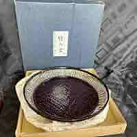 竹製 二段式 菓子器 黒 Amazon.co.jp: 菓子器 漆器 菓子鉢 籃胎漆器 菓子皿 竹の里